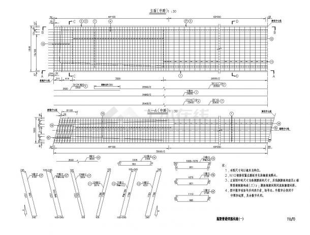 箱梁普通钢筋构造设计图-图一