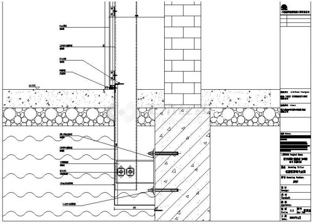 铝塑板幕墙节点构造设计图-图二