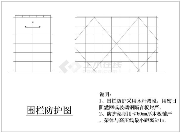 某工程安全文明施工节点构造设计图-图一