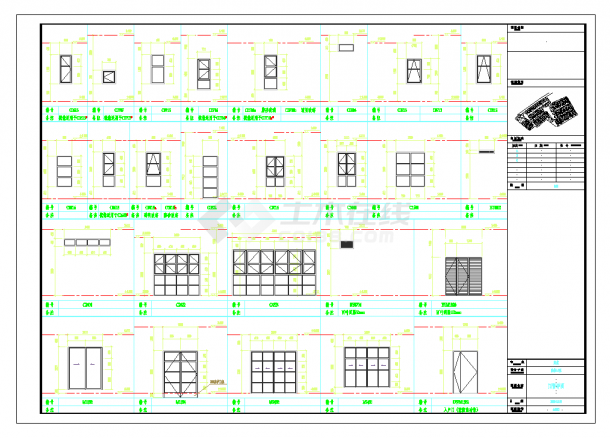 上海2层现代风格独栋别墅建筑设计施工图CAD图纸-图一