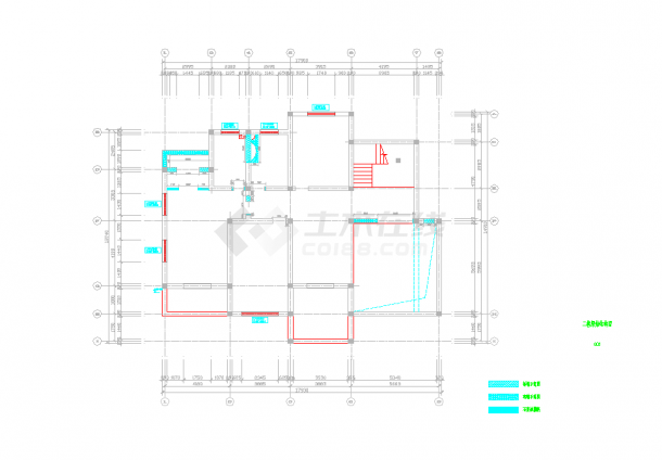 上海欧式温馨精装修2层别墅室内设计施工图CAD图纸-图一