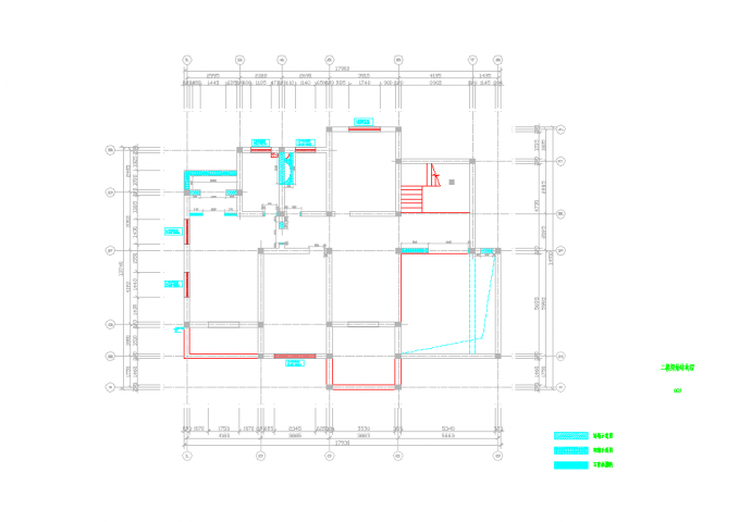 上海欧式温馨精装修2层别墅室内设计施工图CAD图纸_图1