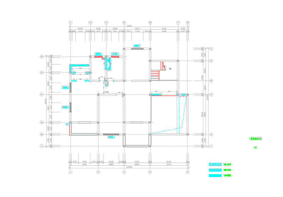 上海欧式温馨精装修2层别墅室内设计施工图CAD图纸
