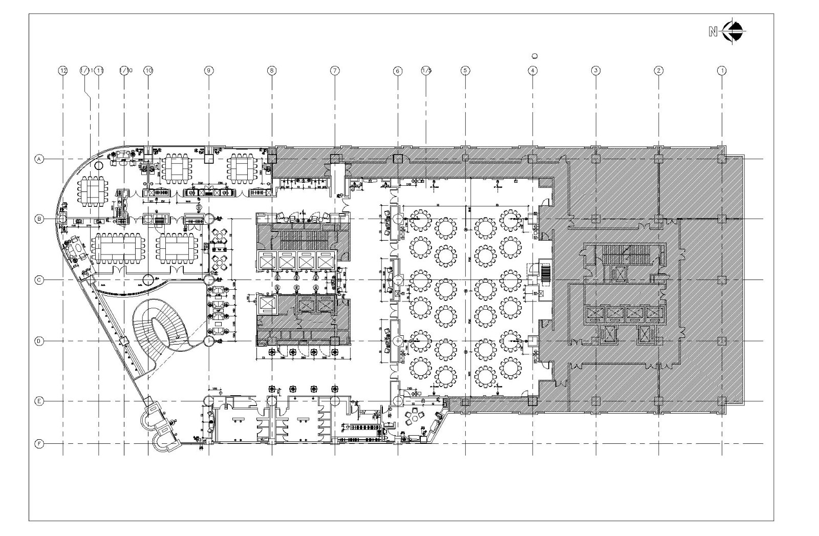 五星大酒店宴会厅室内设计CAD施工图