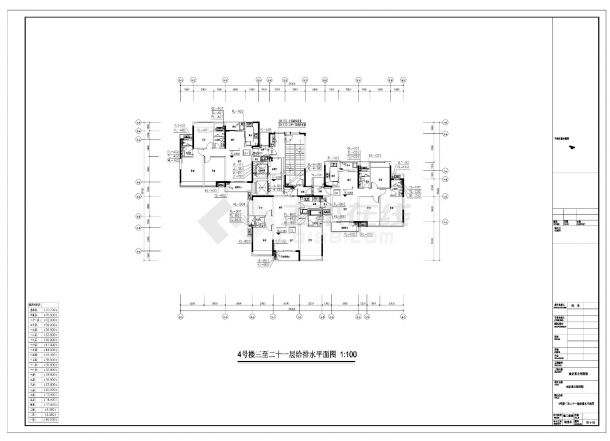 某市某公馆四期给排水施工图-图二