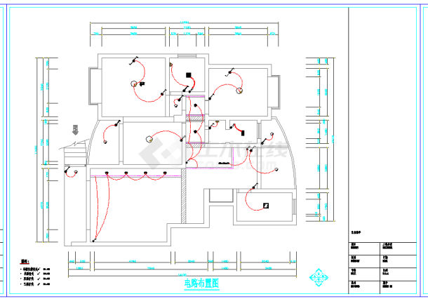 某地118㎡三室两厅设计方案CAD图纸-图二