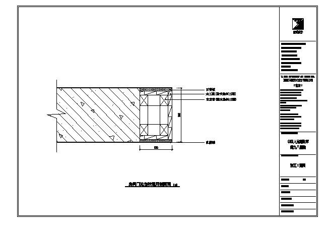 落地窗与墙体包柱剖面图