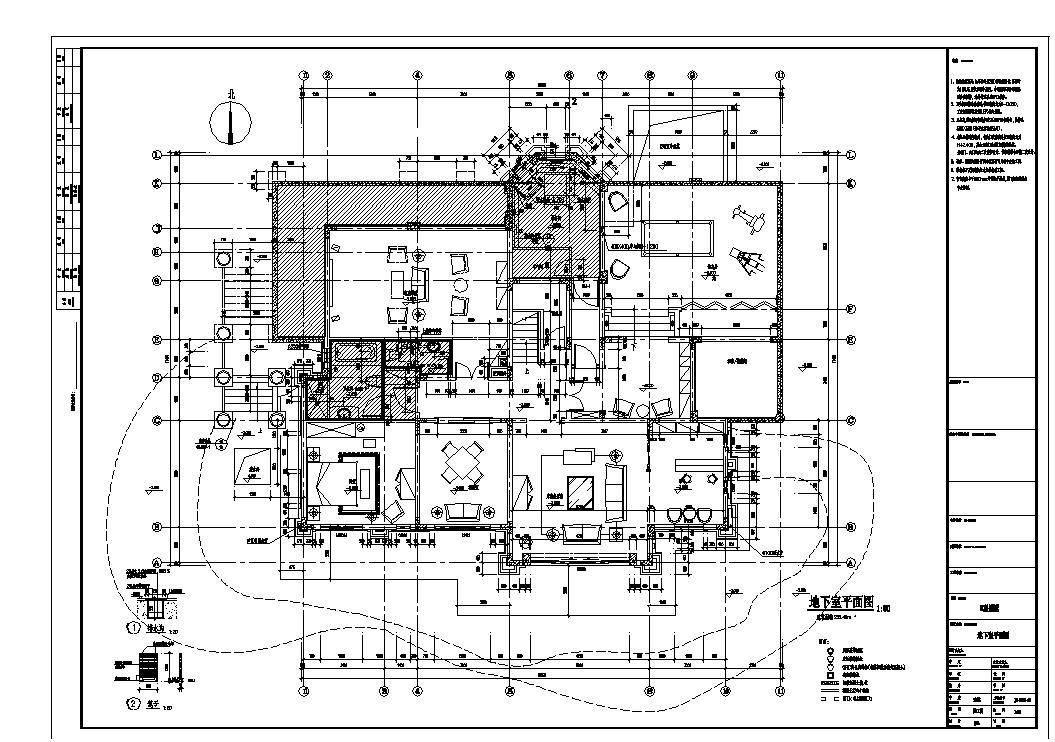 上海豪华气质欧式别墅装修设计CAD施工图