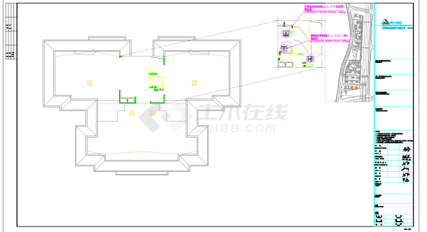 某地23住宅电气施工CAD图纸-图二
