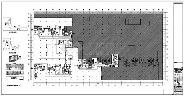 启东滨海工业园滨海医院建设工程设计项目人防地下室地下负一层电气设计图-图一