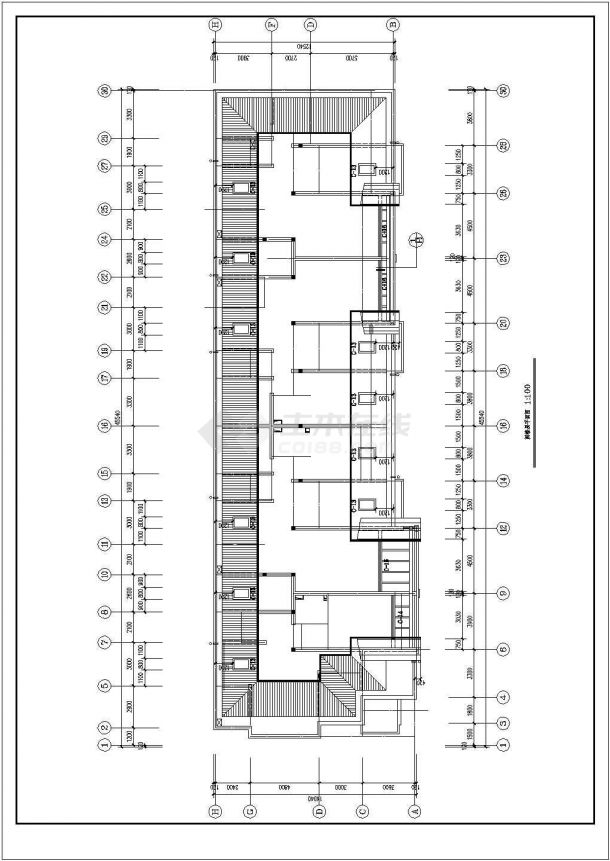 德州六层阁楼住宅详细建筑施工图-图二