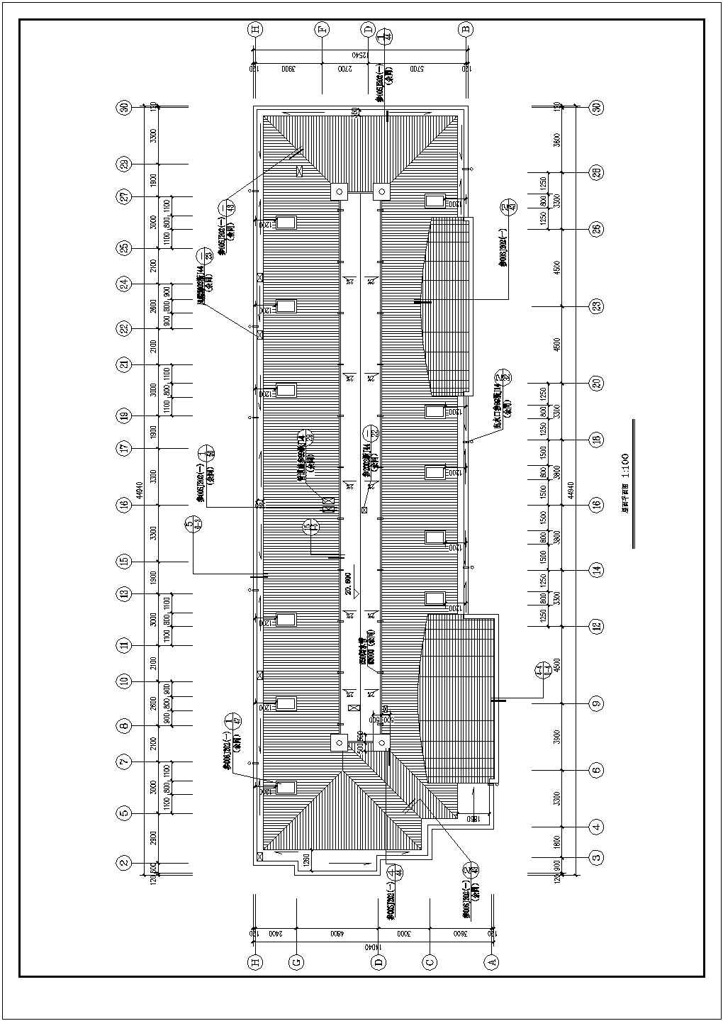 德州六层阁楼住宅详细建筑施工图