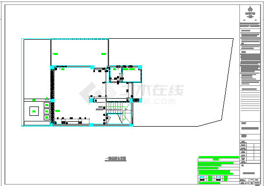 永州某城市花园一楼详细建筑施工图-图二