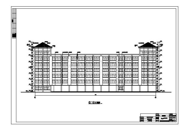 某大学文学院教学建筑施工图-图二