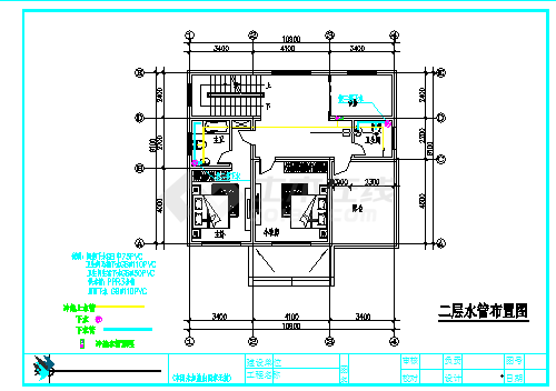 温州二层小别墅结构CAD电气设计完整图-图一
