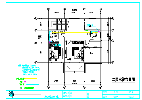 温州二层小别墅结构CAD电气设计完整图_图1
