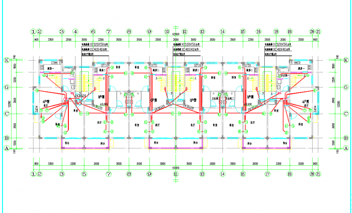 某地多层住宅电气施工图CAD图纸_图1