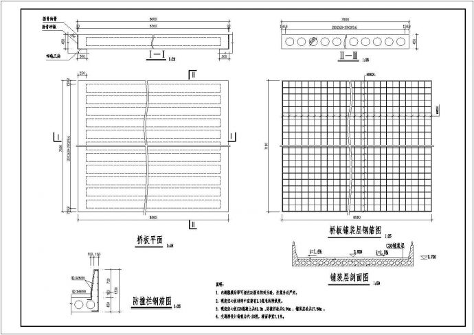 漳州防撞栏钢筋CAD大样构造节点图_图1