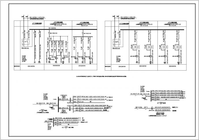 本溪车库CAD电气设计完整图_图1