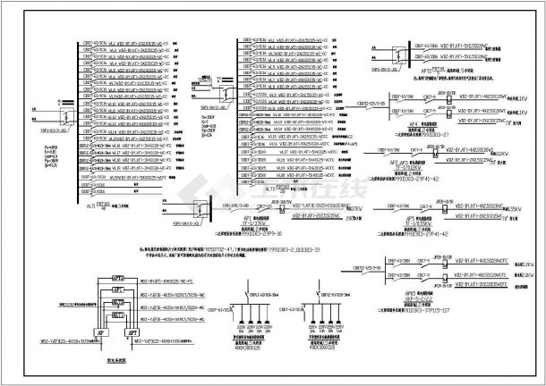 本溪车库CAD电气设计完整图-图二