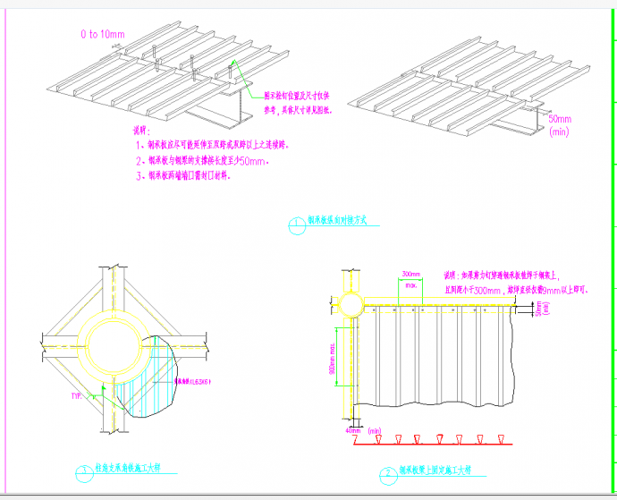 某地钢框架结构会馆节点大样图CAD图纸_图1