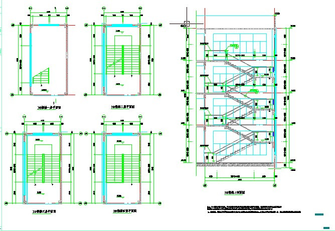 某地初级中学建筑工程设计图 教学建筑部分--建筑_图1