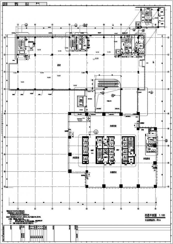 江苏某150米现代风格知名商业建筑设计施工全套图(含设计说明)_图1