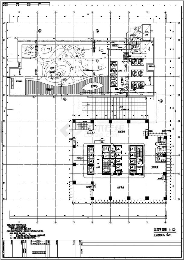 江苏某150米现代风格知名商业建筑设计施工全套图(含设计说明)-图二