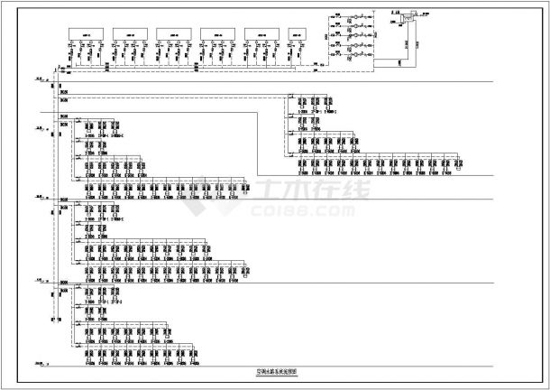 江苏多层商业广场会所空调通风系统设计施工图（风冷热泵机组）-图二