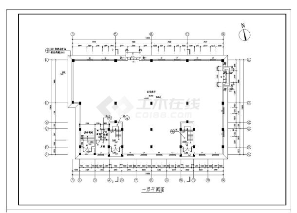 某城市古建筑民居建筑工程布置CAD规划详图-图一