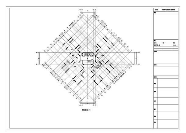 某城市现代建筑工程布置CAD参考详图-图一