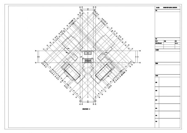 某城市现代建筑工程布置CAD参考详图-图二