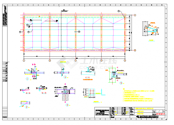 某地转炉煤气柜加压站土建专业CAD图纸-图二