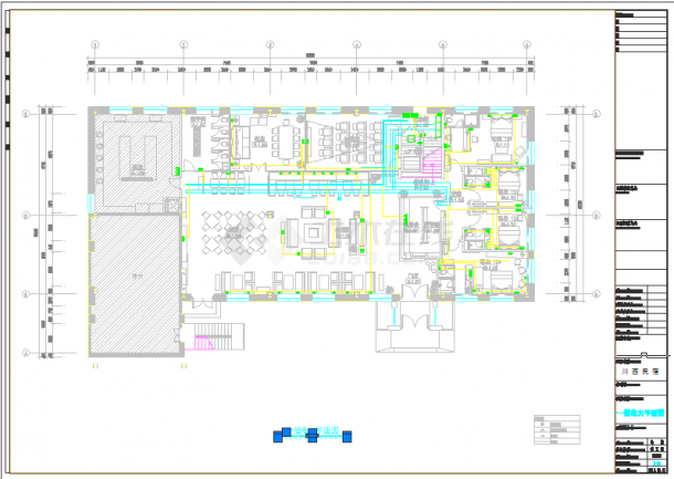 川西民宿电气结构布置CAD施工图-图二