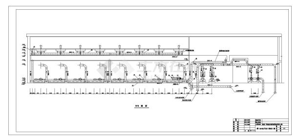 某市供热管网水站扩建工程竣工图CAD规划详图-图二