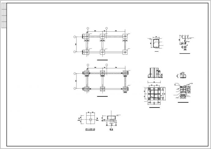 某钢楼梯结构大样节点构造设计施工CAD图纸_图1