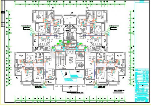 龙樾生态城11层6高层住宅建筑结构水暖设计施工图-图二