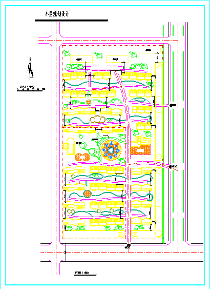 小区规划设计总平面CAD图_图1