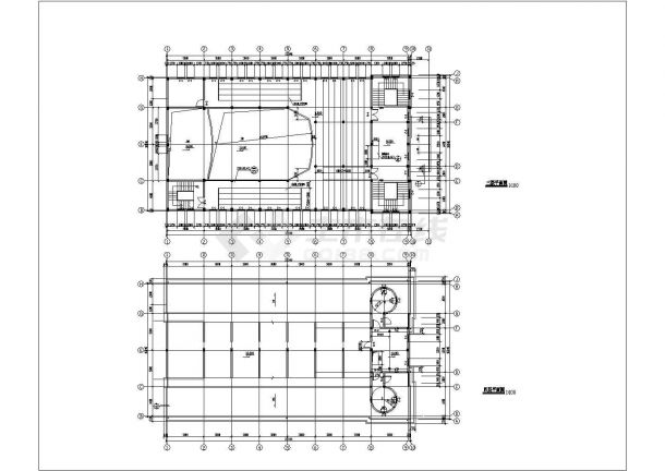 南京某三层教堂建施方案设计CAD图-图一