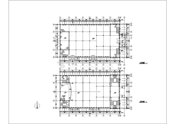 南京某三层教堂建施方案设计CAD图-图二