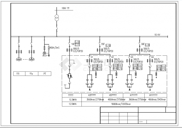 某地某供电局标准10kV终端用户接线图CAD图纸-图一