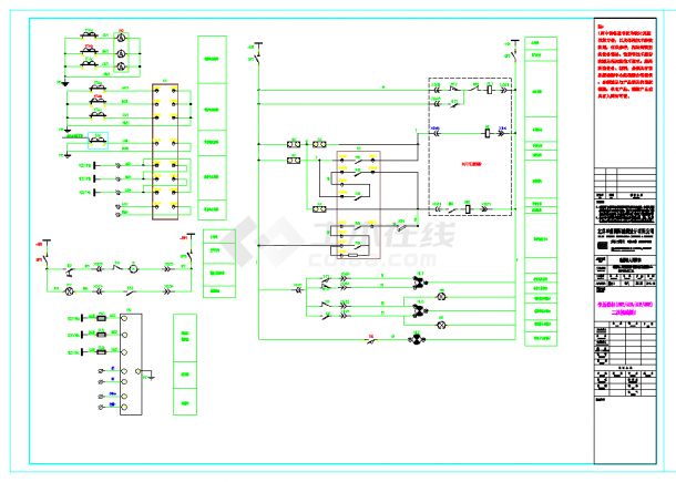 某地变压器柜原理图CAD图纸-图二