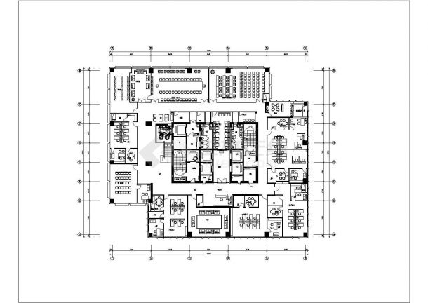 南通国际贸易中心34层装修喷淋系统详细建筑施工图-图一