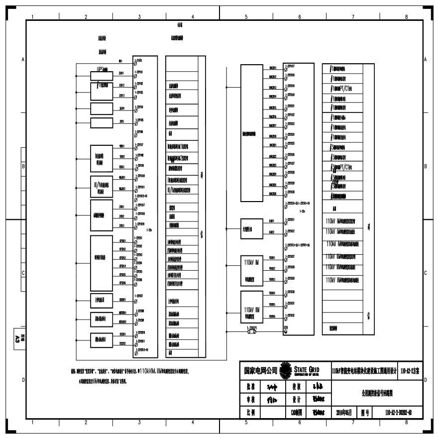 110-A2-2-D0202-48 公用测控柜信号回路图.pdf-图一