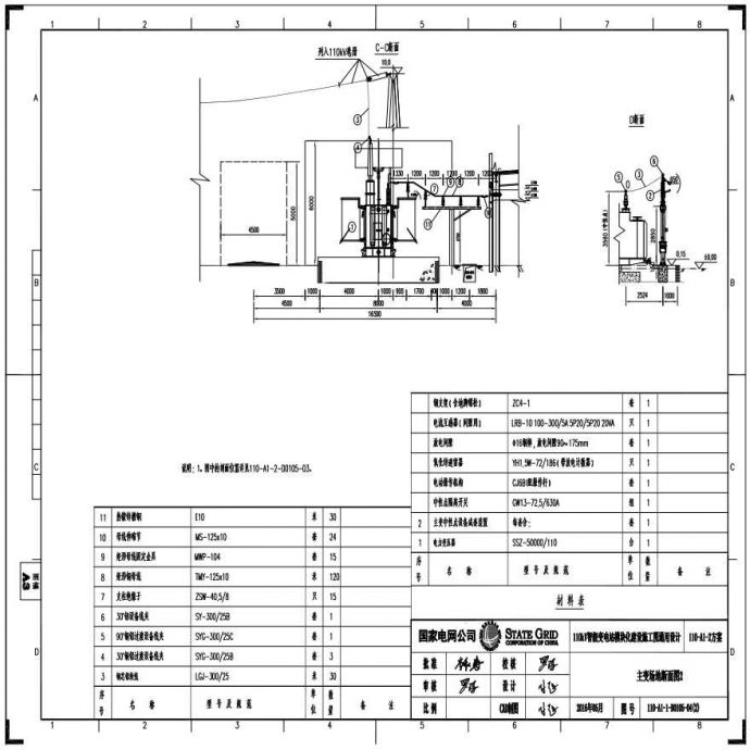 110-A1-2-D0105-04(2) 主变压器场地断面图2.pdf_图1