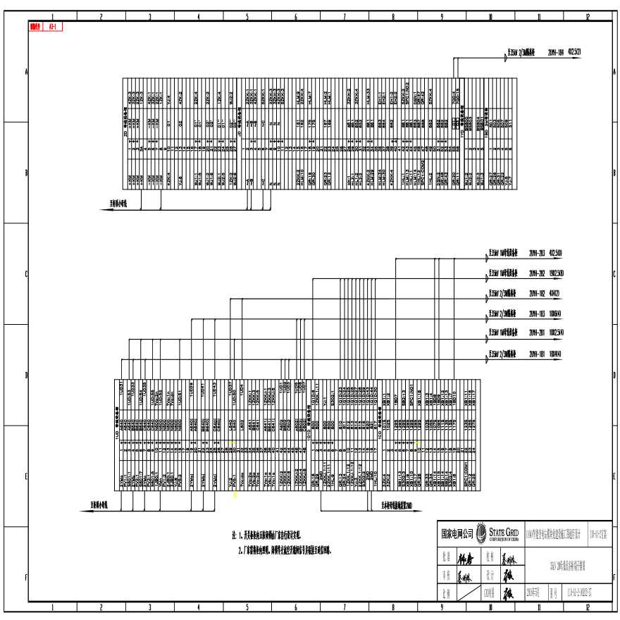 110-A1-2-D0202-17 35kV 2M母线设备柜端子排图.pdf-图一