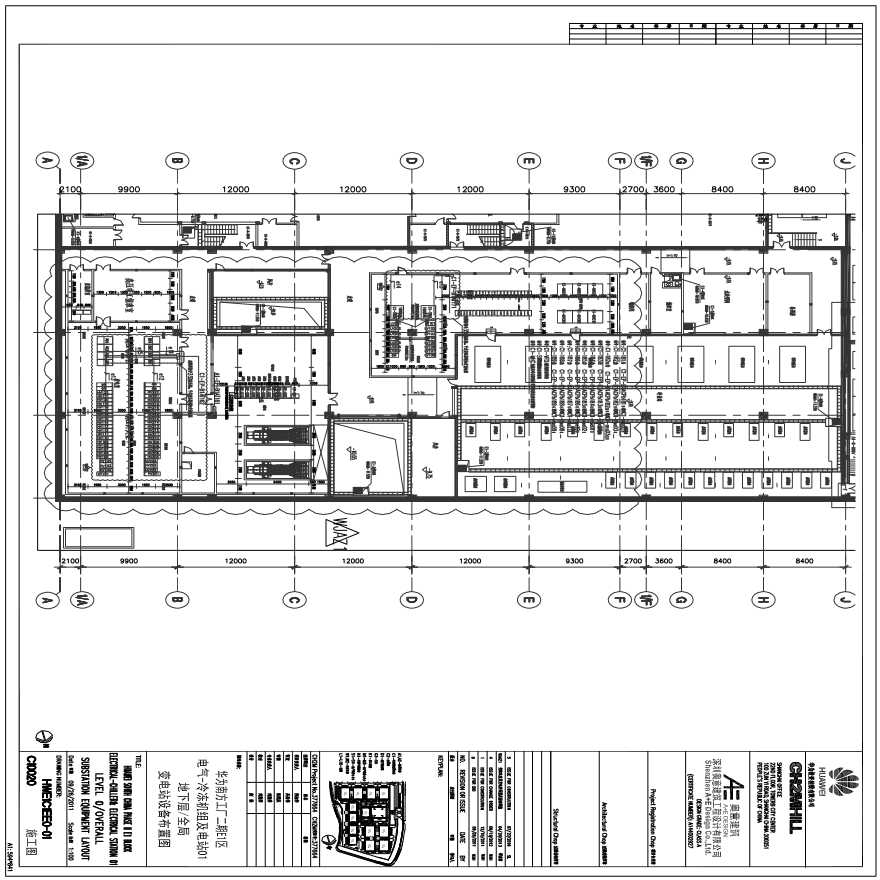 HWE1C1EE0-01 E1发电机房布置图.pdf-图一