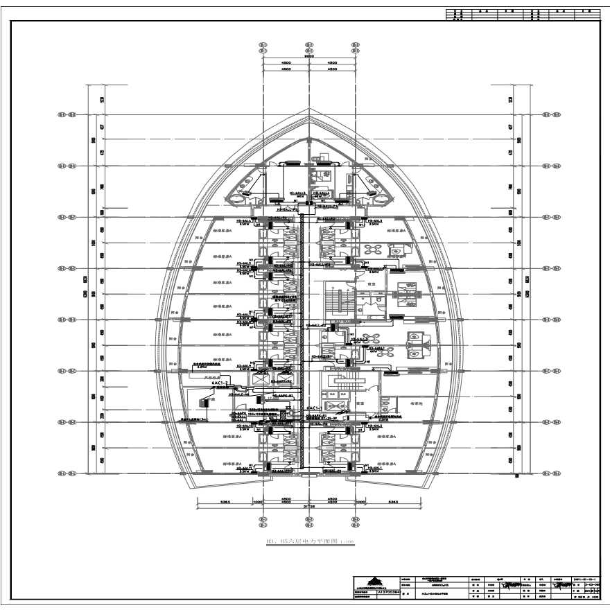 25-H3、H5六层电力平面图.pdf-图一