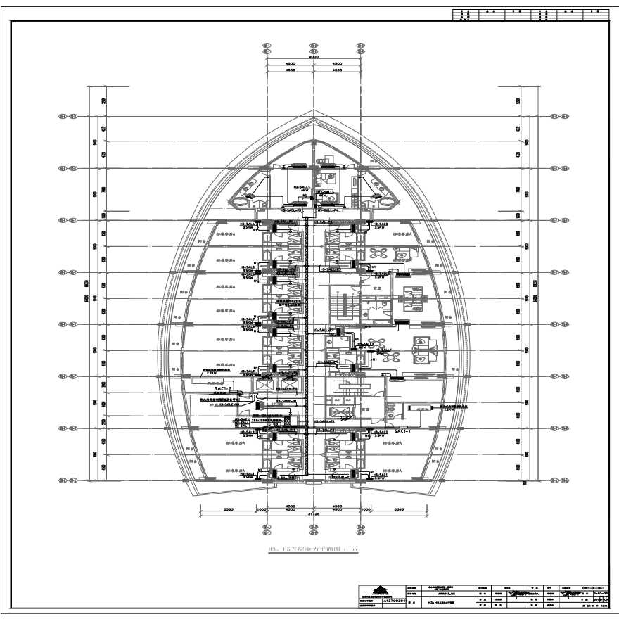 24-H3、H5五层电力平面图.pdf-图一