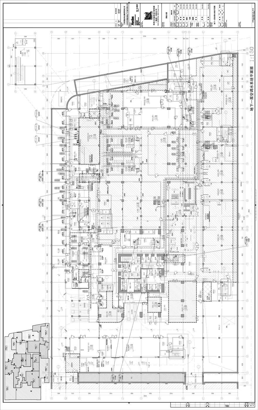 M-12-001_地下一层空调水系统平面图.pdf-图一